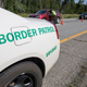 Cars line up at U.S. Border Patrol highway checkpoint.